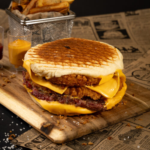 burger XL boeuf et poulet